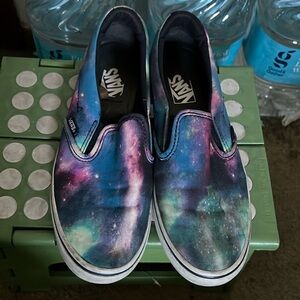 Vans Women’s Galaxy Print Slip-On Shoes - Multicolor